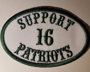 Support 16 Patriots Patch